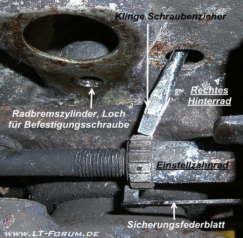 LT-FREUNDE IG. • Thema anzeigen - Nachstellhebel Trommelbremse