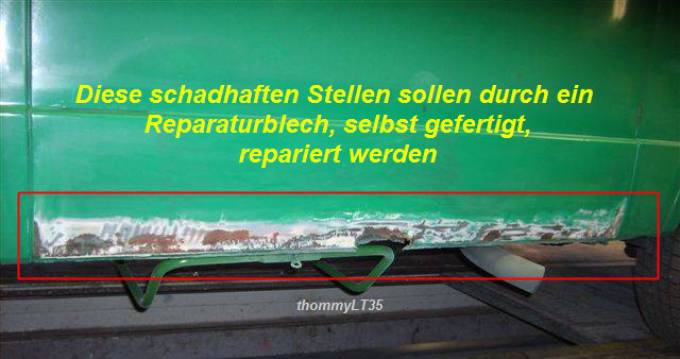 Schadensstelle