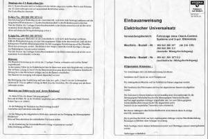 Elekt. Anbausatz Westfalia Elekt. Anbausatz Westfalia