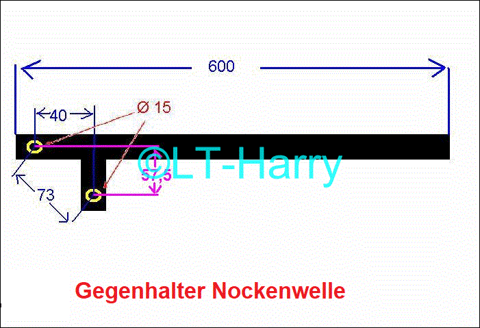 Gegenhalter Nockenwelle