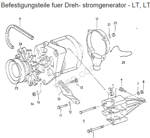 Befestigung Lichtmaschine