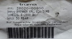 Truma Brenner(komplett) Nummer