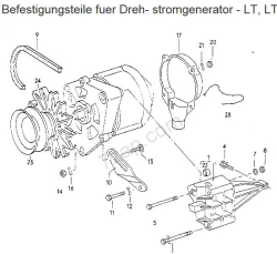 Befestigung Lichtmaschine