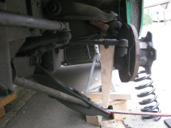 Schraubenfedernwechsel bei montierter Bremse