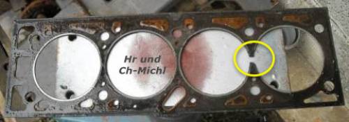 CH-Michl, defekte Zylinderkopfdichtung vom CH-Motor in Helmeroth 2008